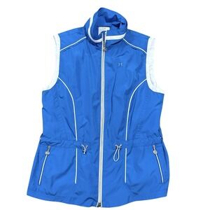 Masters Golf Fashion Alaska Vest Womens 14 Orange Full Zip Fleece Windstopper